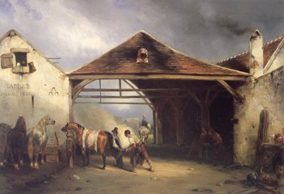 马蹄铁骑马 作者 Francois Emile de Lansac