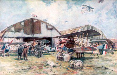 法国战斗机中队机场，1918年，1926年。 作者 弗朗索瓦·弗拉蒙