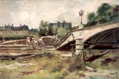 1915年，1926年在法国埃纳的大桥。 作者 弗朗索瓦·弗拉蒙