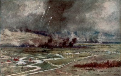 1917年4月16日，对在埃纳河以北的德国阵地发动进攻。 作者 弗朗索瓦·弗拉蒙