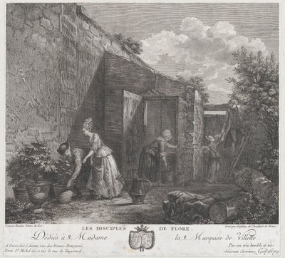 弗洛拉的门徒》，1778年。 作者 弗朗索瓦·戈德弗罗伊（Francois Godefroy）