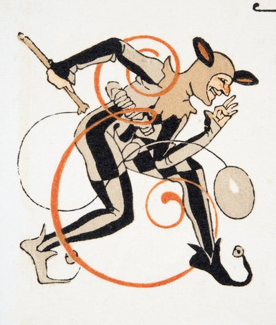 来自人物de Comedie，酒吧的字母E. 1922年（模版印刷） 作者 弗朗索瓦路易斯史密斯