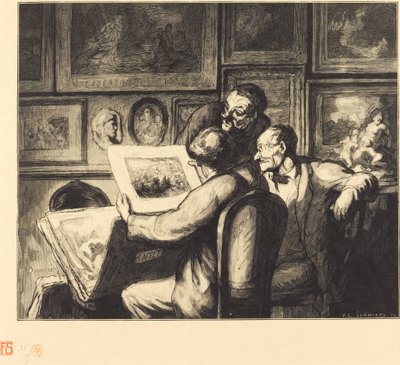 印刷品爱好者 作者 弗朗索瓦·路易斯·施密德（Francois Louis Schmied）追随奥诺雷·杜米埃