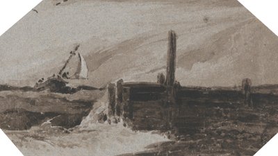 在惊涛骇浪中接近港口 作者 弗朗索瓦·路易斯·托马斯·弗朗西亚