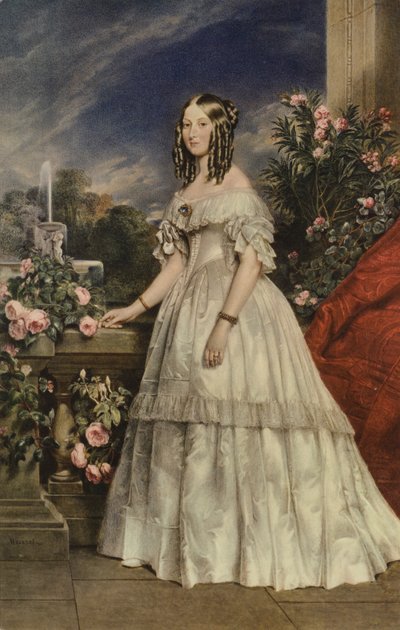 奥尔良公爵夫人的肖像 作者 Francois Meuret