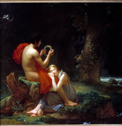 达芙妮和克洛伊。 弗朗索瓦·杰拉德 (1770-1837) 的画作 作者 Baron François Pascal Simon Gérard