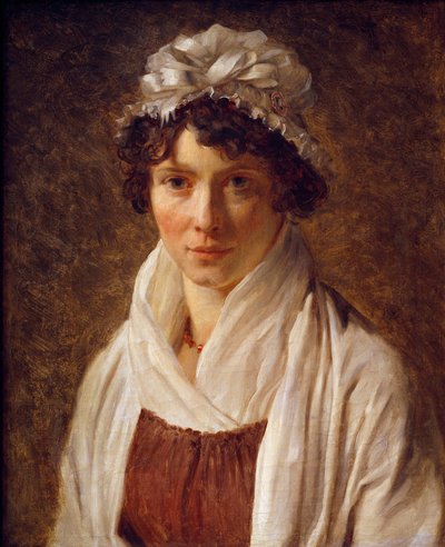 Lecerf 夫人的肖像，nee Gerard，艺术家的堂兄 Francois Gerard (1770-1837) 1794 年作画。 0,56x0,47 米 作者 弗朗索瓦·帕斯卡尔·西蒙·杰拉德男爵