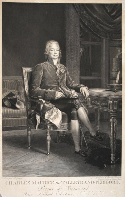 Charles Maurice de Talleyrand-Perigord，贝内文托王子，副大选，酒吧。 1809 作者 弗朗索瓦·帕斯卡·西蒙·杰拉德