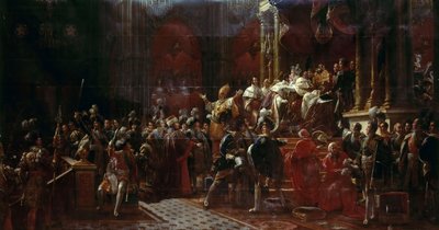 1825年5月29日在兰斯举行的法国查理十世加冕礼 作者 弗朗索瓦·帕斯卡·西蒙·杰拉德