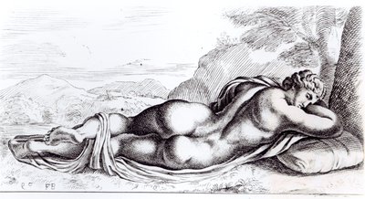 雌雄同体在Borghese花园，c.1653 作者 弗朗索瓦·佩里尔
