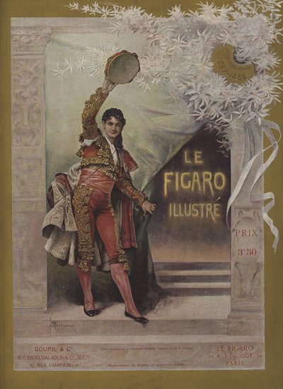 Le Figaro Illustre的封面，1887年12月1日 作者 Francois Schommer