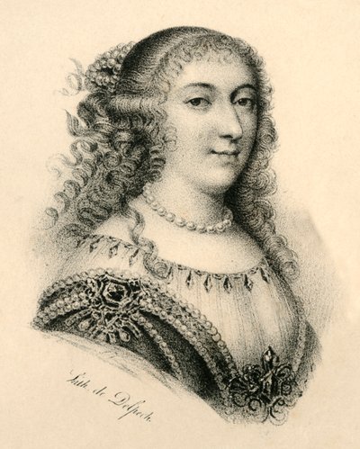 蒙彭西耶小姐（Mademoiselle de Montpensier），1627-1693年，c1830。 作者 弗朗索瓦·塞拉芬·德尔佩奇