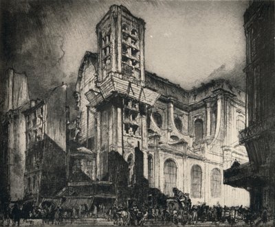 圣尼古拉-杜-夏尔东内教堂》，1915年 作者 弗兰克·布朗温