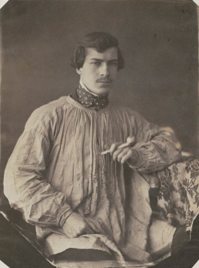 艺术家或带管子的助手，1853-1857。 作者 弗兰克·肖瓦塞涅