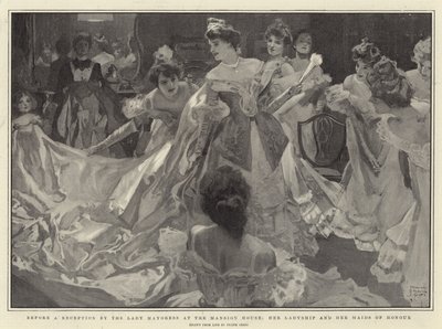 在玛丽亚女爵夫人在Mansion House接待她的女士和她的女仆之前 作者 弗兰克·克雷格