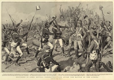 武装兄弟，在阿特巴拉战役后相互祝贺 作者 Frank Dadd