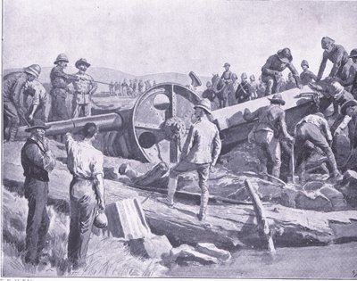在一个讨厌的地方拿枪，从比勒陀利亚后的插图：游击战争，1902年 作者 弗兰克·达德