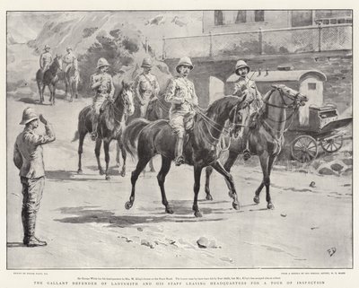 Ladysmith的Gallant后卫和他的工作人员离开总部进行巡视 作者 Frank Dadd