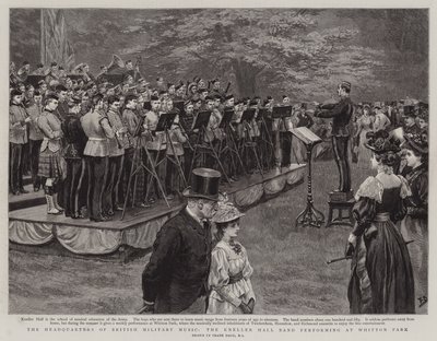 英国军事音乐总部，Kneller Hall乐队在惠顿公园演出 作者 Frank Dadd