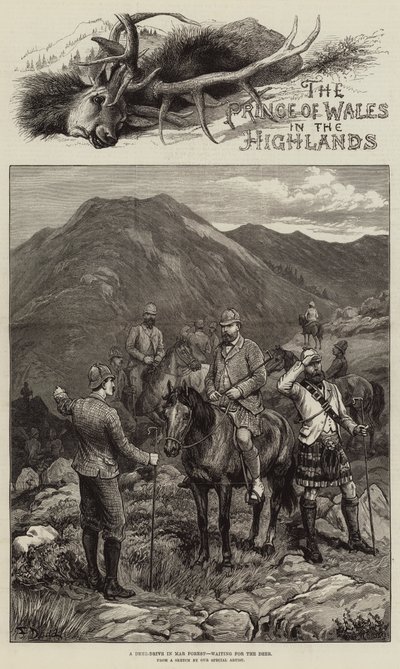 威尔士亲王在高地 作者 Frank Dadd