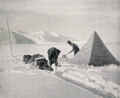1913年11月，1913年12月，在新的降雪点令人失望的大雪橇比赛中 作者 弗兰克·德本汉