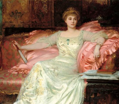WK D&39;Arcy夫人的画像，1902年 作者 弗兰克·迪克塞