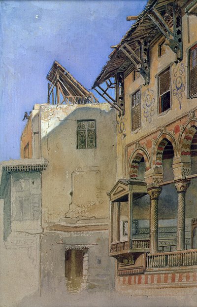 房子的Memlook Radnau Bey，开罗，1870年 作者 弗兰克·狄龙
