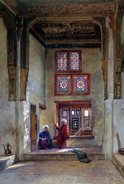 开罗Memlook Radnau Beys House接待室，1873年 作者 弗兰克·狄龙