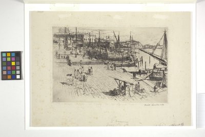 Riva Degli Schiavoni（图版 1）（墨水） 作者 弗兰克·杜文内克