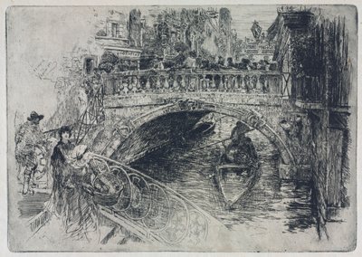 威尼斯人桥，1884年。 作者 弗兰克·杜文内克