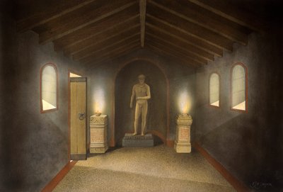 本韦尔罗马神庙，约2世纪，1990-2010年 作者 弗兰克·加德纳