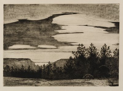 海湾景色 [Lamorna] 作者 弗兰克·加斯科因·希思