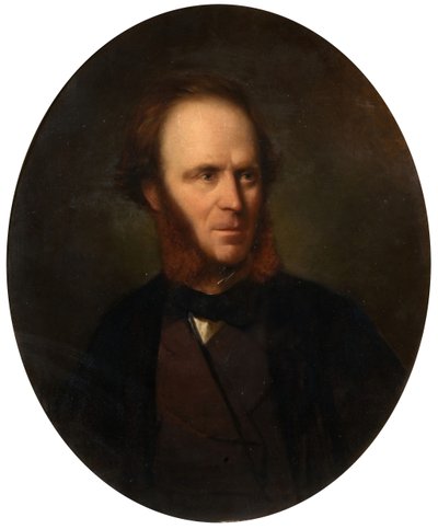 威廉-科斯滕-艾特肯的肖像，1817-1876年，1870年。 作者 弗兰克·乔治·杰克逊
