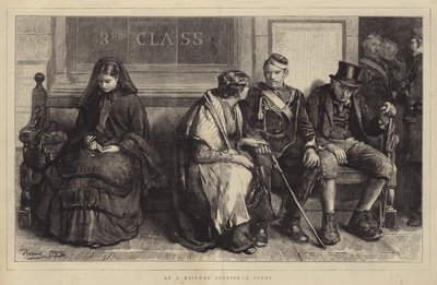 在火车站，一项研究 作者 Frank Holl