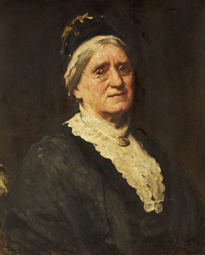 Shirehampton 的 Rachel Harvey 小姐（布面油画） 作者 弗兰克·霍尔
