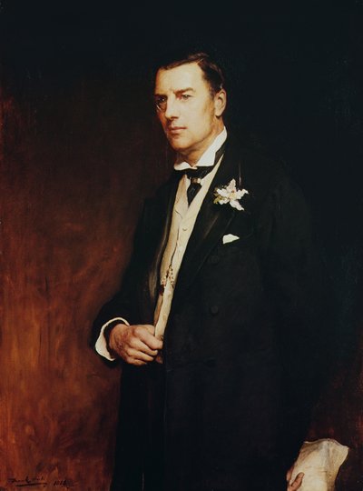约瑟夫张伯伦的肖像，1886年 作者 Frank Holl
