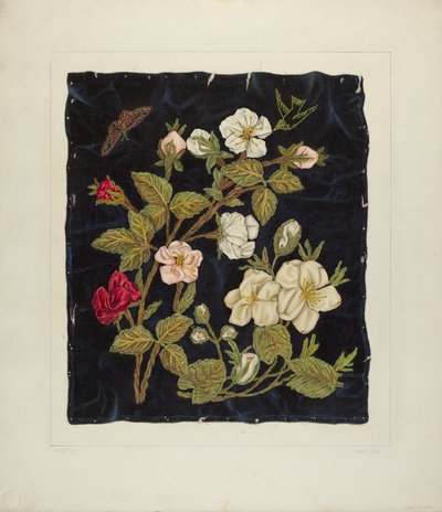 手工制作的黑色花朵，19351942。 作者 弗兰克·J·梅斯