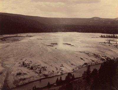 地狱半亩地，火孔河，1884 年（照片） 作者 弗兰克·杰伊·海恩斯