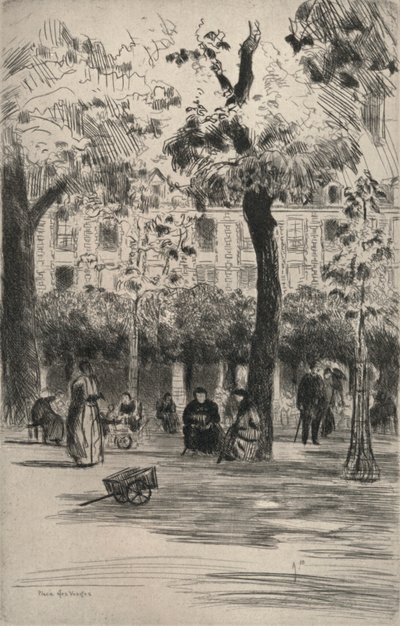孚日广场，1915年 作者 弗兰克·米尔顿·阿明顿