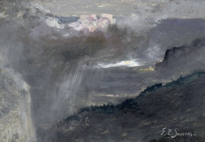 大峡谷，c.1903-06（对155813） 作者 弗兰克·保罗·索尔温