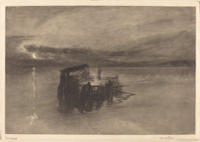 莱茵河上的木材筏子，1898年。 作者 弗兰克·肖特