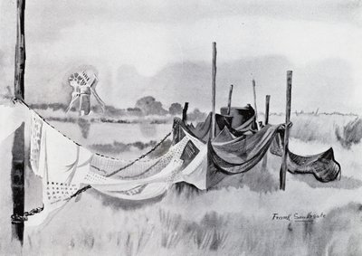 Norfolk Broads: An Eel-Sett (litho) 作者 弗兰克·索斯盖特