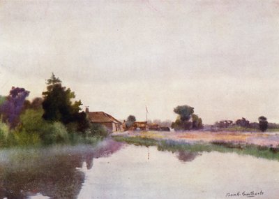 诺福克·布罗斯（Norfolk Broads）：初升的薄雾，科尔蒂索尔（Coltishall） 作者 弗兰克·索斯盖特