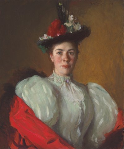 凯瑟琳-卡文诺肖像 作者 Frank Weston Benson