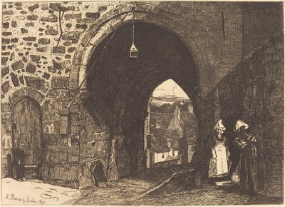 迪南的圣马洛门（La Porte de St Malo）。 作者 弗朗索瓦·邦文