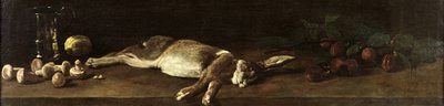 静物与野兔，1863年 作者 弗朗索瓦·邦文