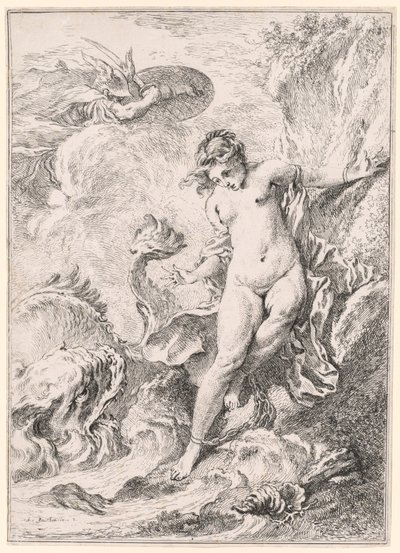 仙女座仙女座，1734年。 作者 弗朗索瓦·布歇