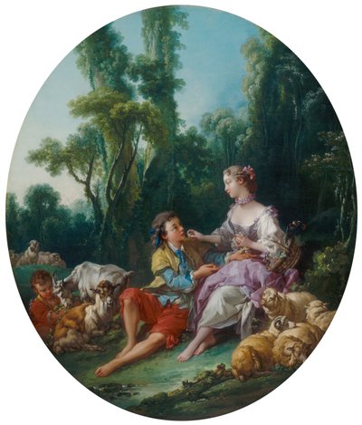 他们在想葡萄吗？ 作者 François Boucher
