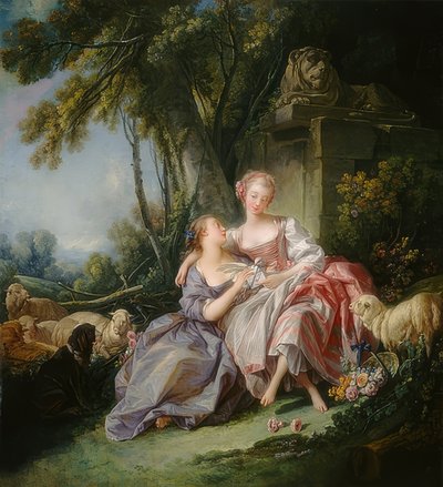 情书。 1750 作者 François Boucher