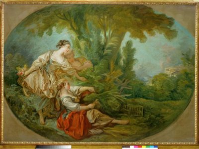电话，说鸟被网捕了 作者 François Boucher